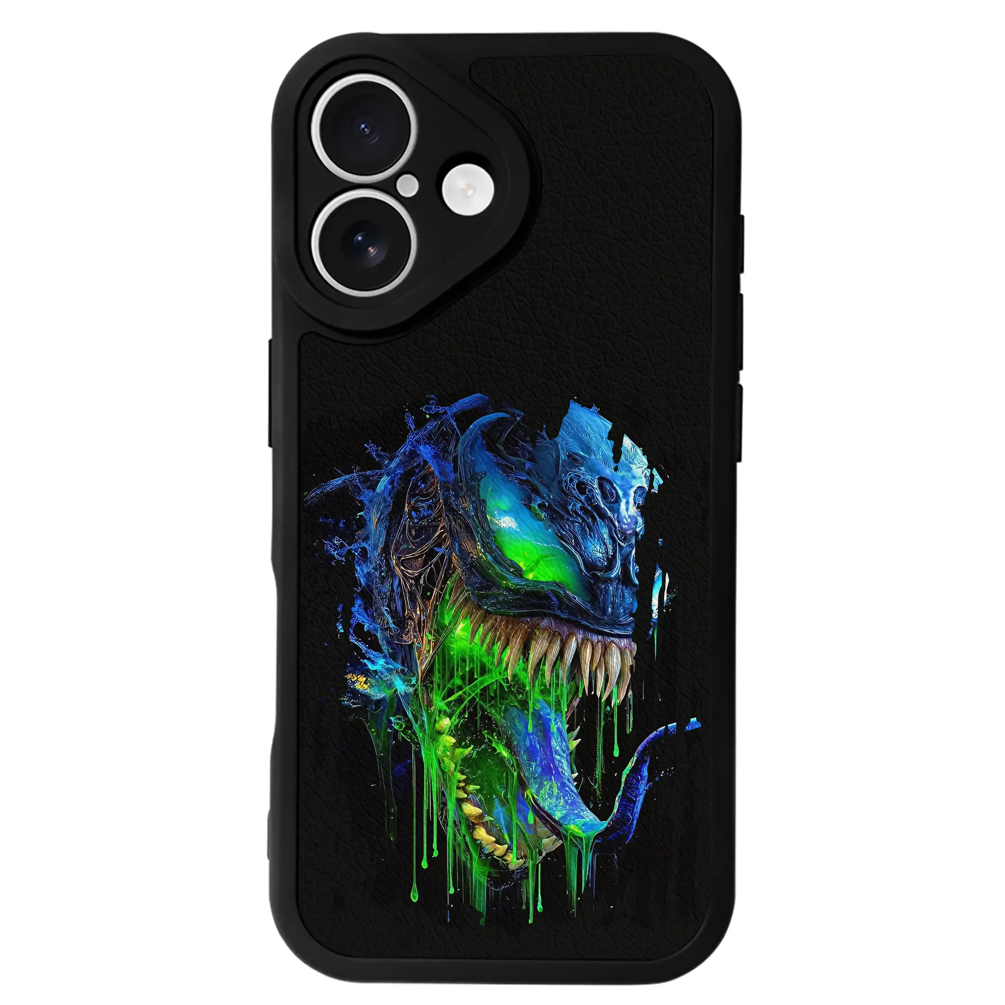 ヴェノム グッズ,ヴェノム - IPhone 16シリーズ対応 ・ シリコンスマホケース ・ レザー調 ・ 高精度フィット ・ 耐衝撃 ・ ワイヤレス充電対応 ・ 精密カット